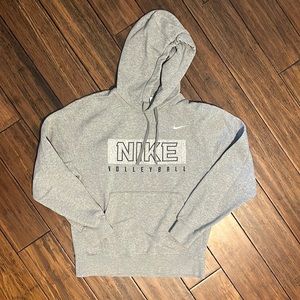 NIKE Grey Volleyball Hoodie Sweatshirt Size Small